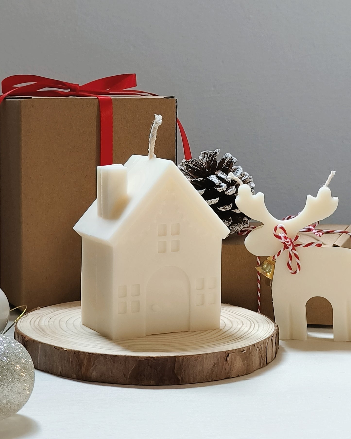 Christmas Village House Candle