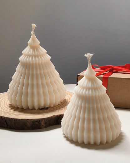 Layered Christmas Tree Candle (Small / Big)