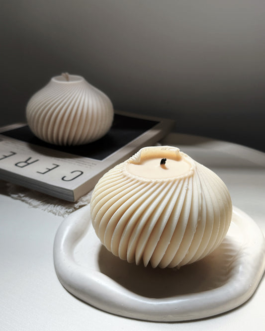 Large Spiral Ball Candle