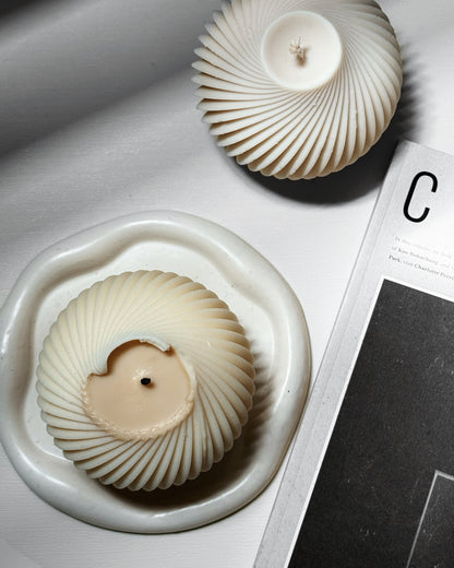 Large Spiral Ball Candle