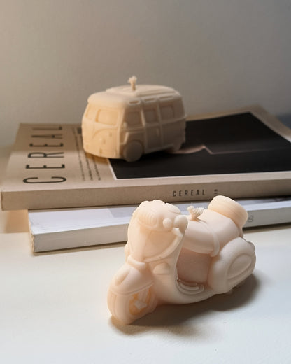 Italian Vintage Motorcycle Candle