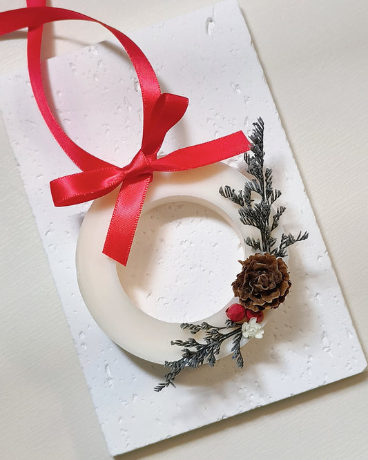 Christmas Wreath Scented Soy Wax Tablet